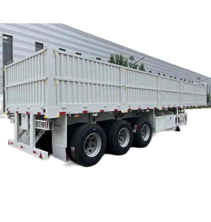 Heavy‑duty logistics semi‑trailer fitted with HJ09AN268WG‑2000 trailer guide arm